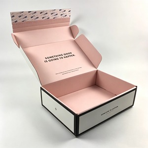 Boîte de Courrier Recyclable au Design Luxe – Boîte d'Expédition en Carton Rose sur Mesure avec Bande Déchirable, Boîte d'<span class=keywords><strong>Abonnement</strong></span>, Embossage pour la Vente au Détail - Product Image 2