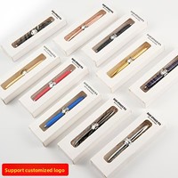 Stylo Fidget Spinner Personnalisé avec Logo Imprimé, Gyroscope Rotatif de Décompression, Stylo Bille LED Lumineux Créatif, Jouet Cadeau