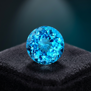 Piedra preciosa suelta de corte brillante de 2,50mm de alta calidad Natural para Topacio Azul suizo IGI certificado precio de fábrica al por mayor por pieza - Product Image 2