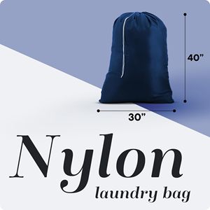 Wholesale Nylon <b>Laundry</b> <b>Bag</b> 30" * 40" Large Capacity Hamper Liner with Locking <b>Drawstring</b> Machine Washable Clothes <b>Bag</b> - Product Image 2