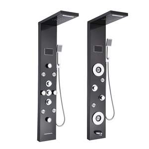 Panneau <span class=keywords><strong>de</strong></span> <span class=keywords><strong>douche</strong></span> en acier inoxydable avec cascade murale moderne à affichage numérique Lumière LED <span class=keywords><strong>Colonne</strong></span> <span class=keywords><strong>de</strong></span> <span class=keywords><strong>douche</strong></span> en acier inoxydable 304 - Product Image 4