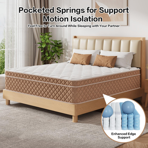 Colchón Híbrido de Espuma con Muelles Ensacados, Transpirable y Duradero, 30 cm de Grosor, Firmeza Media, Envasado al Vacío para un Dormitorio Confortable - Product Image 2