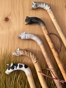 Customized Wooden <strong>Walking</strong> <strong>Stick</strong> with Animal Shape for Hiking Camping - Product Image 5
