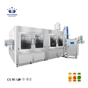 New Technology 12000BPH Beverage PET Plastic Bottle Juice washing and Filling and Capping Machine