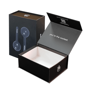 Low MOQ Black Paper Cardboard Magnetic Gift Closure <b>Box</b> Embossed Finish Recycled Materials for Beauty Face Slimming Instrument - Product Image 2