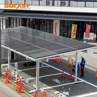 Système de montage en aluminium pour carport solaire, structure de support de canopée photovoltaïque pour abri de stationnement, usine OEM
