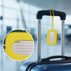 Étiquette nominative personnalisable en silicone souple écologique, résistante à l'eau, pour bagages d'avion – Cadeau promotionnel - Product Image 4