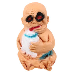 Adorno de Mesa de Látex para Halloween, Biberón de Bebé Zombi Espeluznante, Detalle de <span class=keywords><strong>Ojos</strong></span> Rojos y Boca Ensangrentada - Product Image 3