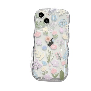 Wave Edge Style Transparent Fleur Dragonne TPU Housse de Téléphone Portable pour Iphone16 15 14 13 12 <span class=keywords><strong>11</strong></span> <span class=keywords><strong>Pro</strong></span> Max - Product Image 4