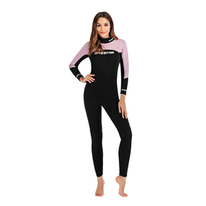 Combinaison de plongée intégrale DIVESTAR 3 mm en <span class=keywords><strong>néoprène</strong></span> à manches longues avec fermeture éclair dorsale pour <span class=keywords><strong>femme</strong></span>, conception étanche pour le <span class=keywords><strong>surf</strong></span> et la plongée, offre spéciale - Product Image 2