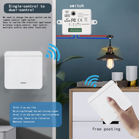 Module de relais intelligent compatible avec la maison, interrupteur mural sans fil Bluetooth 10A/16A, télécommande, application Smart Life