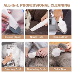 सर्वश्रेष्ठ 7-इन-1 पालतू ग्रोमिंग वैक्यूम किट कम शोर पालतू कुत्तों और बिल्लियों के लिए वैक्यूम क्लिपर ट्रिमर - Product Image 6