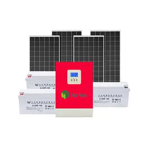 Kit de panneau solaire 10000w Générateur d'énergie 5kw Systèmes d'énergie solaire domestique hors réseau 10kw