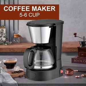 Petite <span class=keywords><strong>cafetière</strong></span> électrique goutte à goutte américaine en acier inoxydable pratique ménage bureau filtre automatique Mini exportation transfrontalière - Product Image 5