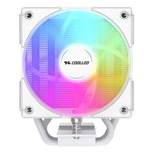 Enfriador de Aire para CPU Coolleo B40S-DIG-WH-ARGB, Radiador de Computadora ARGB, 14.ª Generación Core I3-i7 <span class=keywords><strong>LGA</strong></span> <span class=keywords><strong>115X</strong></span> <span class=keywords><strong>1200</strong></span> 1700 AMD AM4 / 5 TDP200W - Product Image 4
