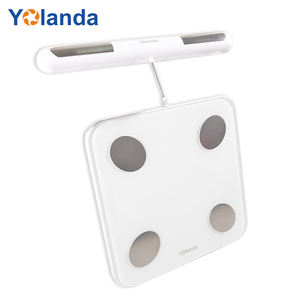 Balance de graisse corporelle intelligente à 8 capteurs rentable Affichage LED numérique <span class=keywords><strong>rechargeable</strong></span> Balance de pesage personnelle domestique - Product Image 2