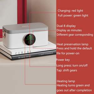 Custom Development Portable Cordless Food Warmer Heated <b>Lunch</b> <b>Box</b> for Adults Battery Powered Automatic Heating <b>Insulated</b> Bag - Product Image 4