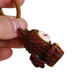Themed Animal Pendant <b>Rainbow</b> <b>Wood</b> Buddhist Jewelry Charm Unisex Gift Accessory - Product Image 4