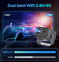 Nouveau projecteur Android A10 Mini, projecteur vidéo intelligent, WiFi 5G, prise en charge de la diffusion multimédia Android 1080P, projecteurs TV