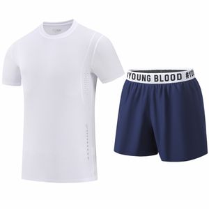 ชุดลำลองผู้ชายปี 2025 - ชุดฤดูร้อน 2 ชิ้น เสื้อเชิ้ตแขนสั้นพิมพ์ลายทอและกางเกงขาสั้นอเนกประสงค์ - Product Image 2