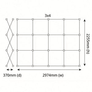 Expositor Publicitario Personalizable con Retroiluminación LED, Caja de Luz Portátil para Ferias Comerciales, Fondo de Stand de Aluminio y Tela Ecológica - Product Image 3