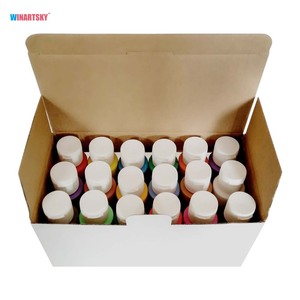 Pintura Acrílica a Base de Agua de 60 ml en 18 Colores para Niños - Pintura de Alta Pigmentación para Manualidades, Personalizable para Lienzo, Vidrio y Papel - Product Image 3