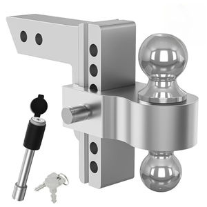 Bras de remorque universel réglable en alliage d'aluminium de 6 pouces avec base de verrouillage pour bouche carrée de 2 pouces - Product Image 1