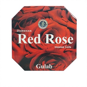 Incienso en Espirales con Aroma a Rosa Roja, Incienso Aromático Indio con Aroma a Gulab para Uso en el Hogar, Duración de 24 Horas - Product Image 2