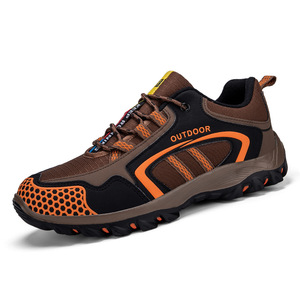 Chaussures de randonnée pour hommes, bout rond, dessus en mesh, semelle extérieure en caoutchouc, semelle intermédiaire en EVA imperméable, sport d'été, randonnée - Product Image 3