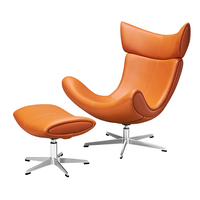 Leisure Eetkamer Luxe Glasvezel Lounge Designer Lederen Henrik Pedersen Accent Moderne Imola Lounge Fauteuil
