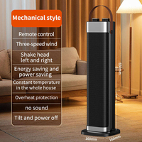 Chauffage portable PTC à flamme simulée 3D avec humidification par atomisation et télécommande pour usage domestique – Vente en gros usine
