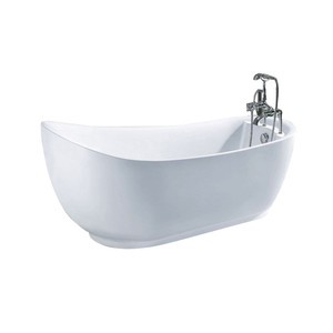 Baignoire autoportante en acrylique blanche <span class=keywords><strong>de</strong></span> style moderne pour adultes, Foshan - Product Image 5
