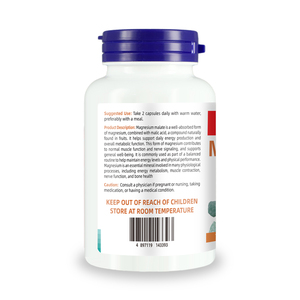Fabricante de Suplementos Nutracéuticos de Malato de Magnesio para el Sistema Nervioso y Apoyo Energético, 180 Cápsulas Vegetales de Malato de Magnesio - Product Image 3