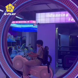 เครื่องเล่นจักรยาน Eplay Factory Immersive Projection 360 องศา สำหรับเด็กอายุ 8 ปีขึ้นไป พร้อมที่นั่งแบบจักรยานและเครื่องจำลองการแข่งรถ - Product Image 1