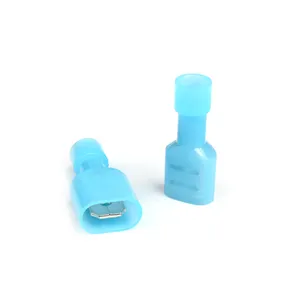 Conector de fiação elétrica de nylon macho e fêmea terminais de crimpagem isolados vermelho azul amarelo MDFN FDFN terminais isolados