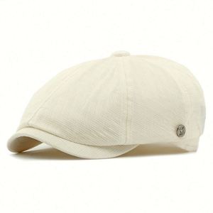 2025 British Vintage Beret Cap Men Women Summer Trendy Outdoor Travel <b>Sunscreen</b> Breathable Newsboy Hat - Product Image 6