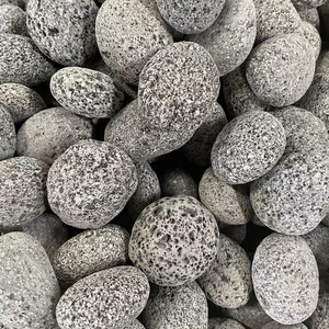 Boules de lave noire rondes, pierre <span class=keywords><strong>volcanique</strong></span> de basalte pour la décoration - Product Image 2