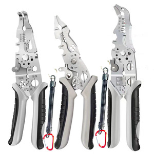 Pince à dénuder industrielle multifonctionnelle Coupe-fils Coupe-fils Ligne de fil Séparateur de pression Équipement électrique d'enroulement de fil - Product Image 2