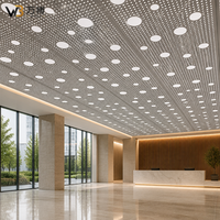 Panneau de plafond en aluminium rétroéclairé par LED, diffuseur en acrylique découpé au laser, motif personnalisé, décoratif, ignifuge, insonorisant, dalles de plafond