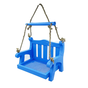 Asılı yetiştiriciliği dinlenme salıncak koltuğu kuş besleyici ahşap yuvalama kutusu katı ahşap yuva Birdhouse ahşap kuş besleyiciler için açık havada - Product Image 2