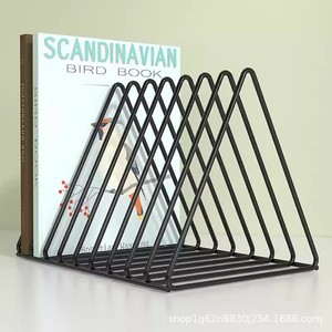 Estante de escritorio para libros, organizador de revistas de hierro, estante de almacenamiento para libros y revistas, uso en escritorio de oficina - Product Image 3