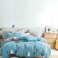 Ensemble de literie avec housse de couette et édredon pour chambre à coucher, taille Queen, imprimé monde marin personnalisé, pour enfants
