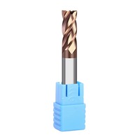 Fraise carrée CNC en carbure monobloc HRC55 à 2 ou 4 dents, pour acier allié trempé, diamètres en pouces : 1/8, 1/2, 3/4, 3/16, 1/4, 5/16, 3/8, 5/8