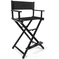 Chaise de maquillage pliable professionnelle de style luxueux, portable, en alliage d'aluminium pour artistes et peintres en peinture faciale