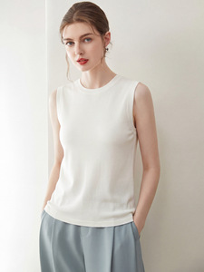 Nueva Llegada: Top de Verano para Mujer, Camiseta sin Mangas de Algodón, Cuello Redondo, Estilo Crop Top para Chicas - Product Image 5