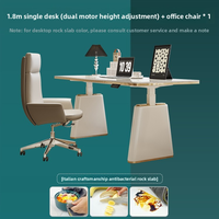 Établi élévateur électrique moderne de luxe en bois MDF Bureau d'ordinateur à hauteur réglable pour l'apprentissage à domicile et l'utilisation commerciale