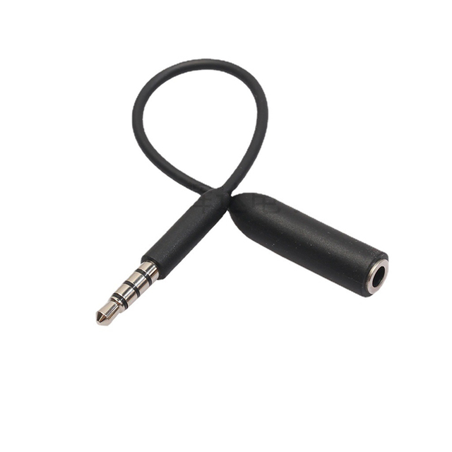 D1326 0.1m 10cm length 3.5mm/ 4 pole trrs male to 35mm 4 pole trrs female extension audio cable