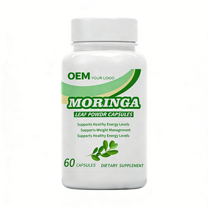 Cápsulas de Extracto de Moringa Vegano Orgánico, Suplemento Herbal Antioxidante, Aumenta la Energía, Apoya la Salud de las Articulaciones, Cápsulas de Polvo de Moringa - Product Image 1