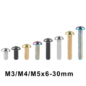 Tornillo de titanio M3 / M4 / M5 x 6 8 10 12 15 18 20 25 30mm con llave Allen para tornillos de fijación de portabidones de bicicleta - Product Image 3