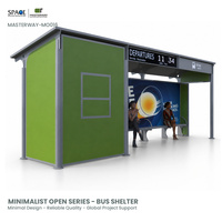 Parada de autobús inteligente para exteriores de alta calidad utilizada para exhibición de refugio de autobús-Cajas de luz publicitarias Premium